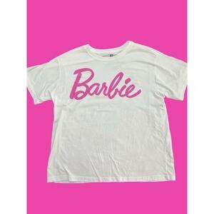 barbie tee shirt xl,Pink and white, Barbie brand,new condition
